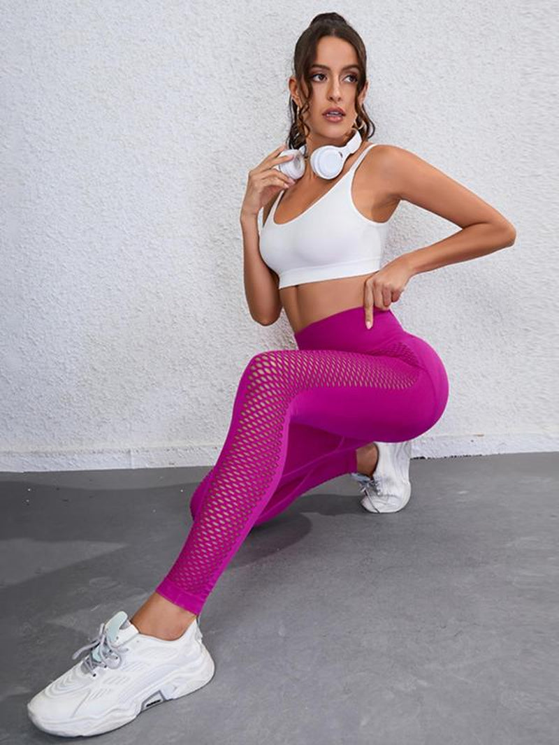 High Waist Hollow Out Fitness Leggings